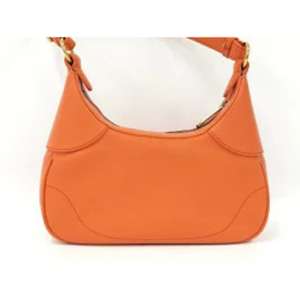 GUCCI Aphrodite Chain Shoulder Bag Leather Orange - Picture 2 of 9